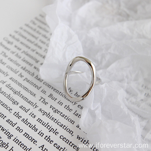 Minimalist Jewelry Popular Design Chunky Rings Silver Rings